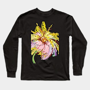 Watercolour Flower Long Sleeve T-Shirt